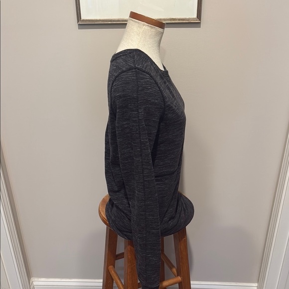 Lululemon - Exhalation Pullover II - Heathered Marled Black - Size 4 - Picture 9 of 13